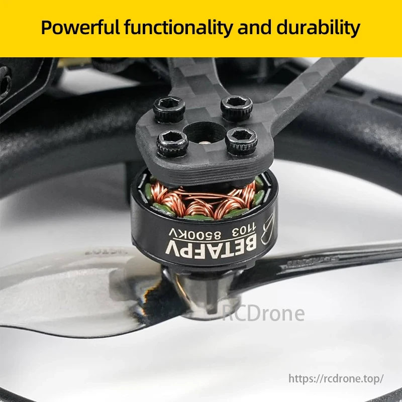 BETAFPV 1103 8500KV 2S–4S Brushless Motor, The BETAFPV 1103 8500KV motor provides powerful performance and durability for high-speed drones.