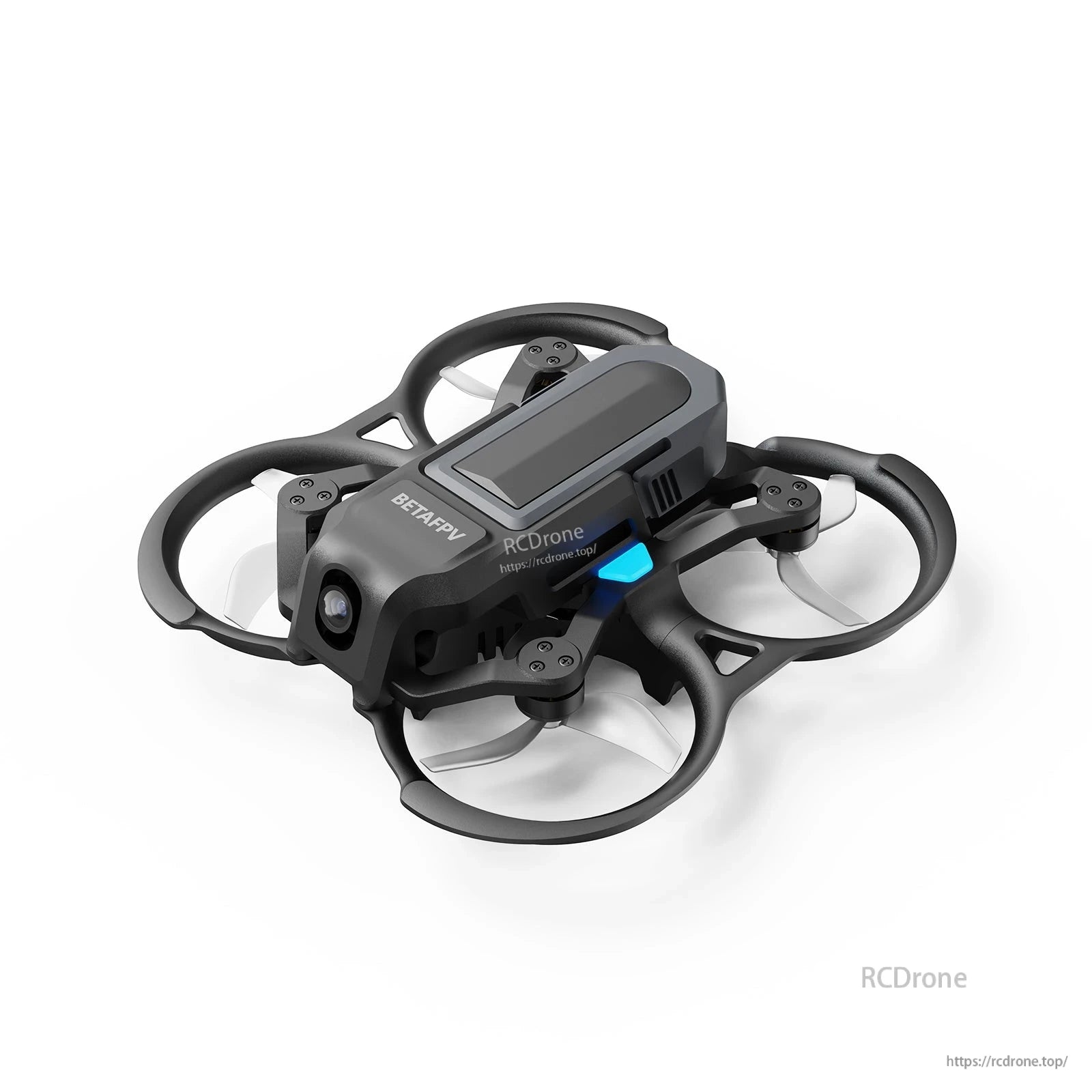 BETAFPV micro FPV whoop drone with ducted prop guards and front camera in a compact black frame