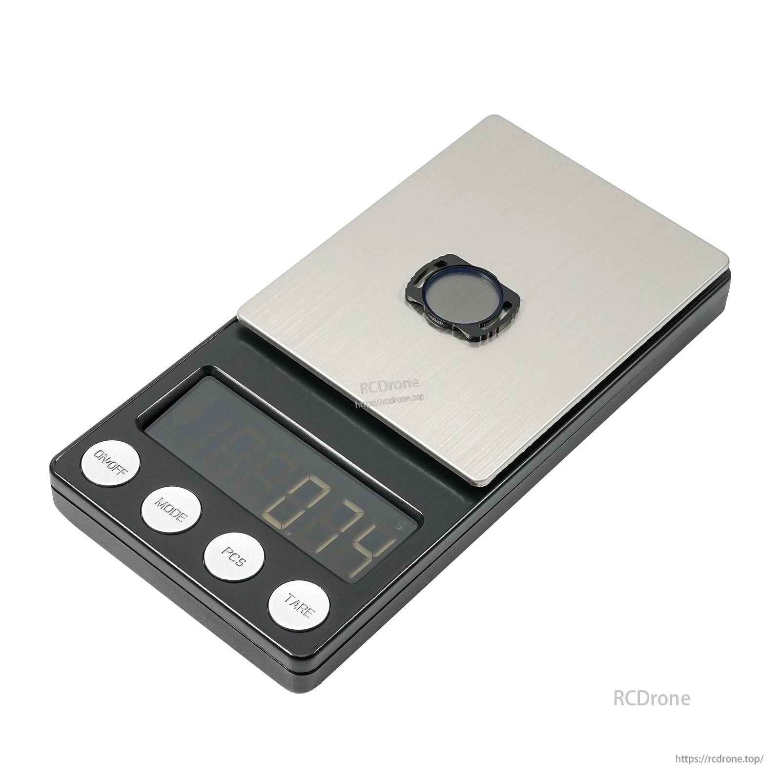 Single DJI O3 camera filter placed on a digital scale display showing 0.24 reading