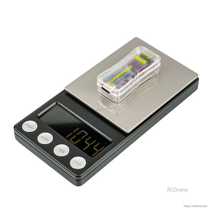 ExpressLRS Recovery Dongle on digital scale showing 10.44 g weight