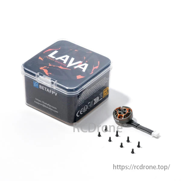 BETAFPV LAVA 1102 14000KV 2S Brushless FPV Motor, Advanced tile-shaped magnets and optimized magnetic circuit improve efficiency to approximately 2.1g/W during steady flights.