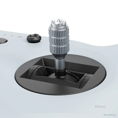 Gimbal control stick close-up on BETAFPV LiteRadio 4 transmitter, showing metal stick end and stick travel