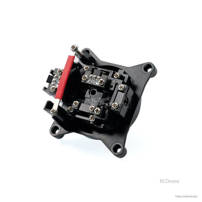 Underside of BETAFPV LiteRadio transmitter nano gimbal showing wiring bar and PCB