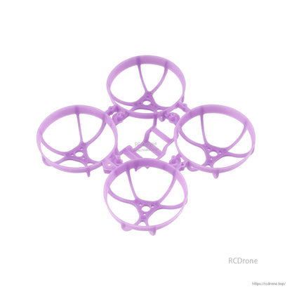 Meteor65 Pro 66mm PP whoop frame in purple, angled view of ducted frame kit