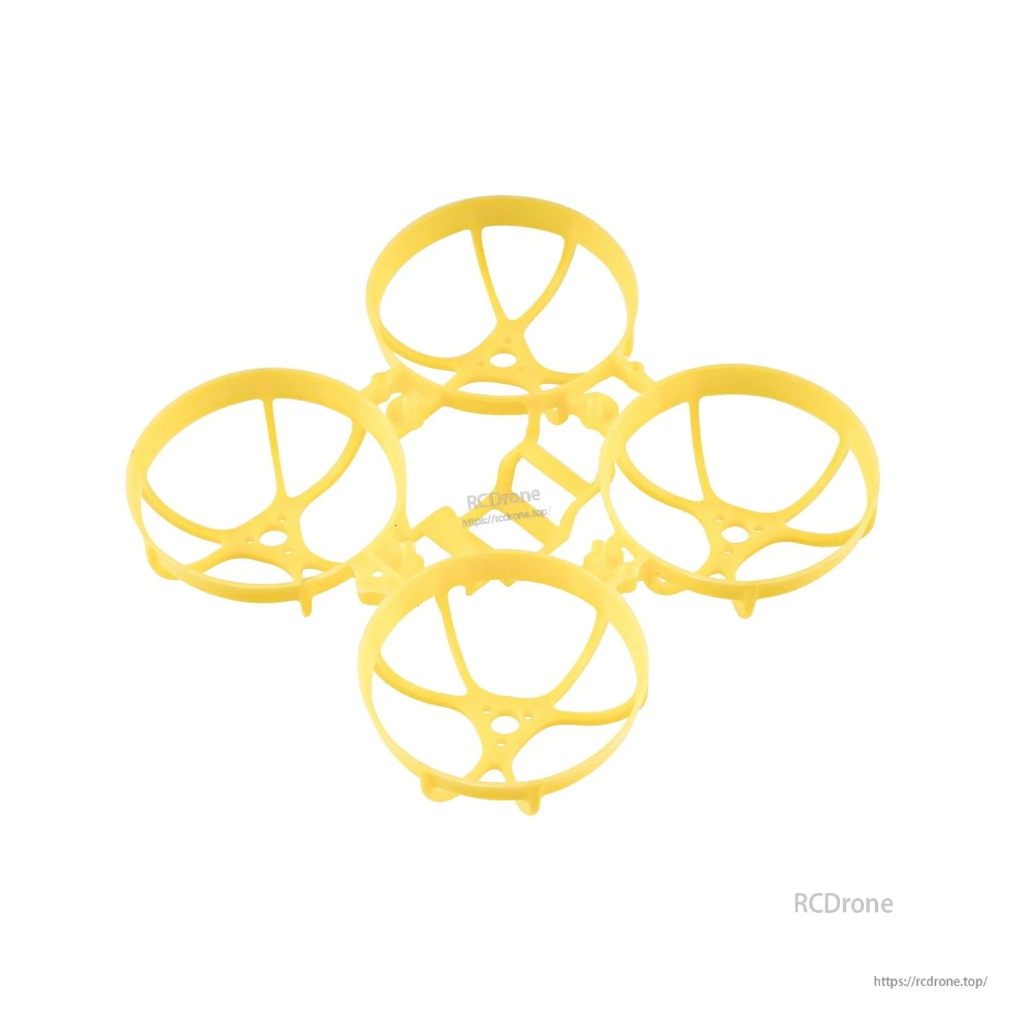 Meteor65 Pro 66mm PP whoop frame in bright yellow, ducted brushless whoop frame