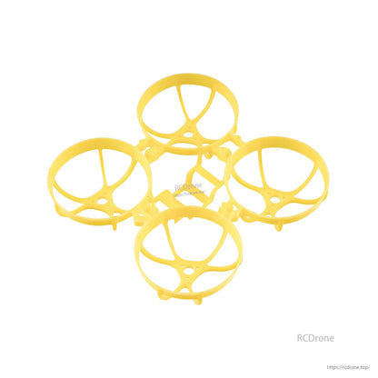 Meteor65 Pro 66mm PP whoop frame in bright yellow, ducted brushless whoop frame