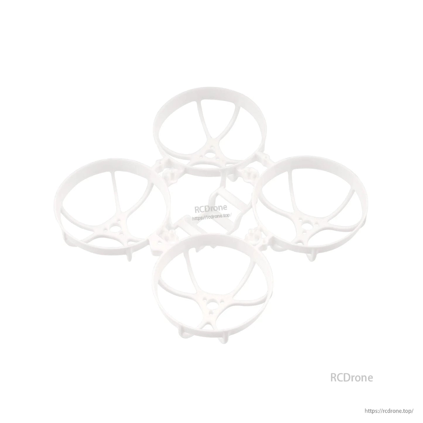 Meteor65 Pro 66mm whoop frame kit in white, ducted brushless quad frame