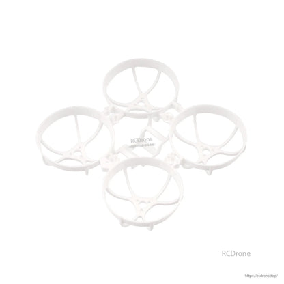 Meteor65 Pro 66mm whoop frame kit in white, ducted brushless quad frame