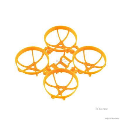 Meteor65 Pro 66mm PP whoop frame in orange, duct guards for 65mm micro quad
