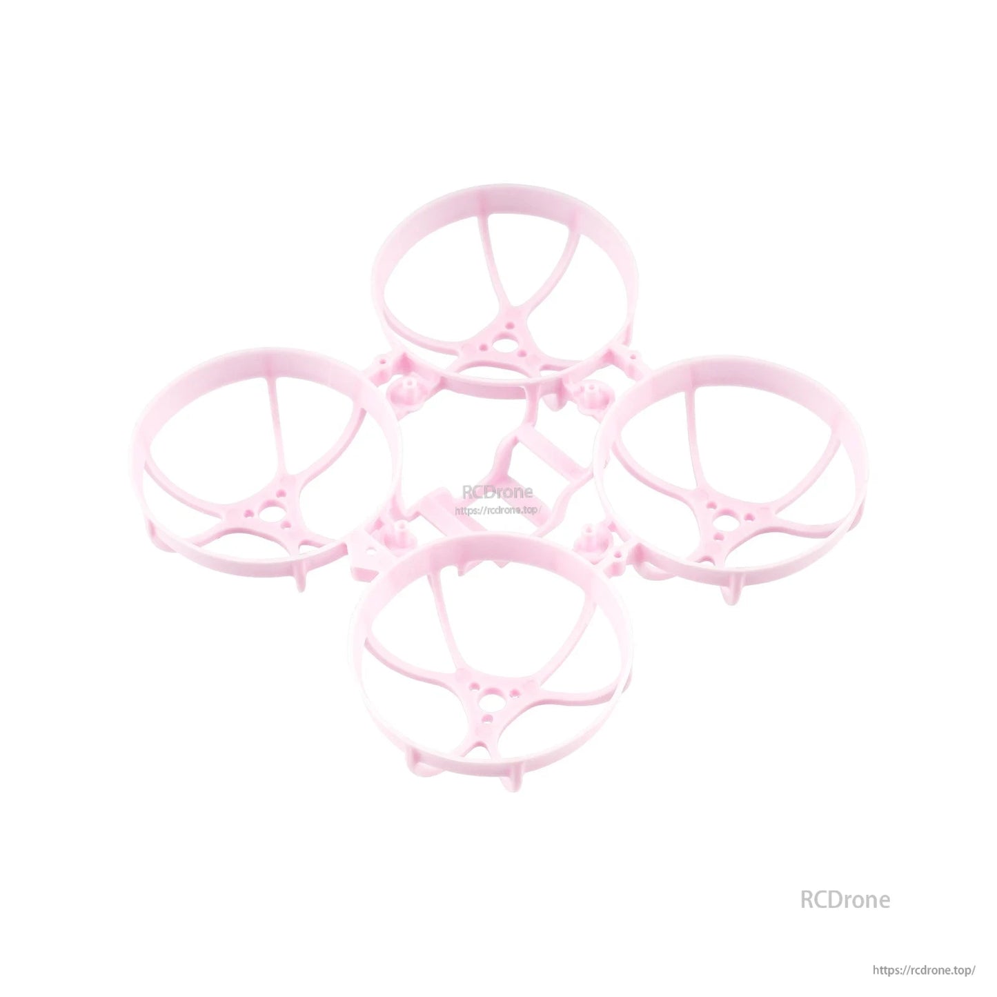 Meteor65 Pro 66mm PP whoop frame in light pink, ducted brushless whoop frame