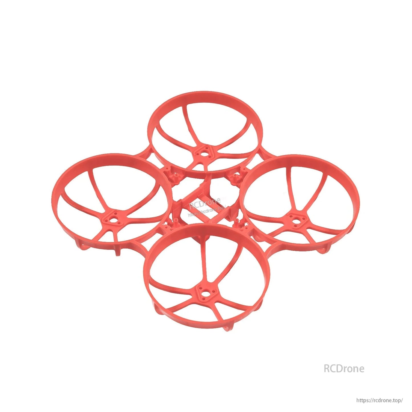 Red color option for the brushless whoop frame with four circular prop guards