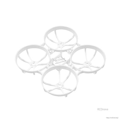 White color option of ducted whoop frame showing motor mount holes and center platform