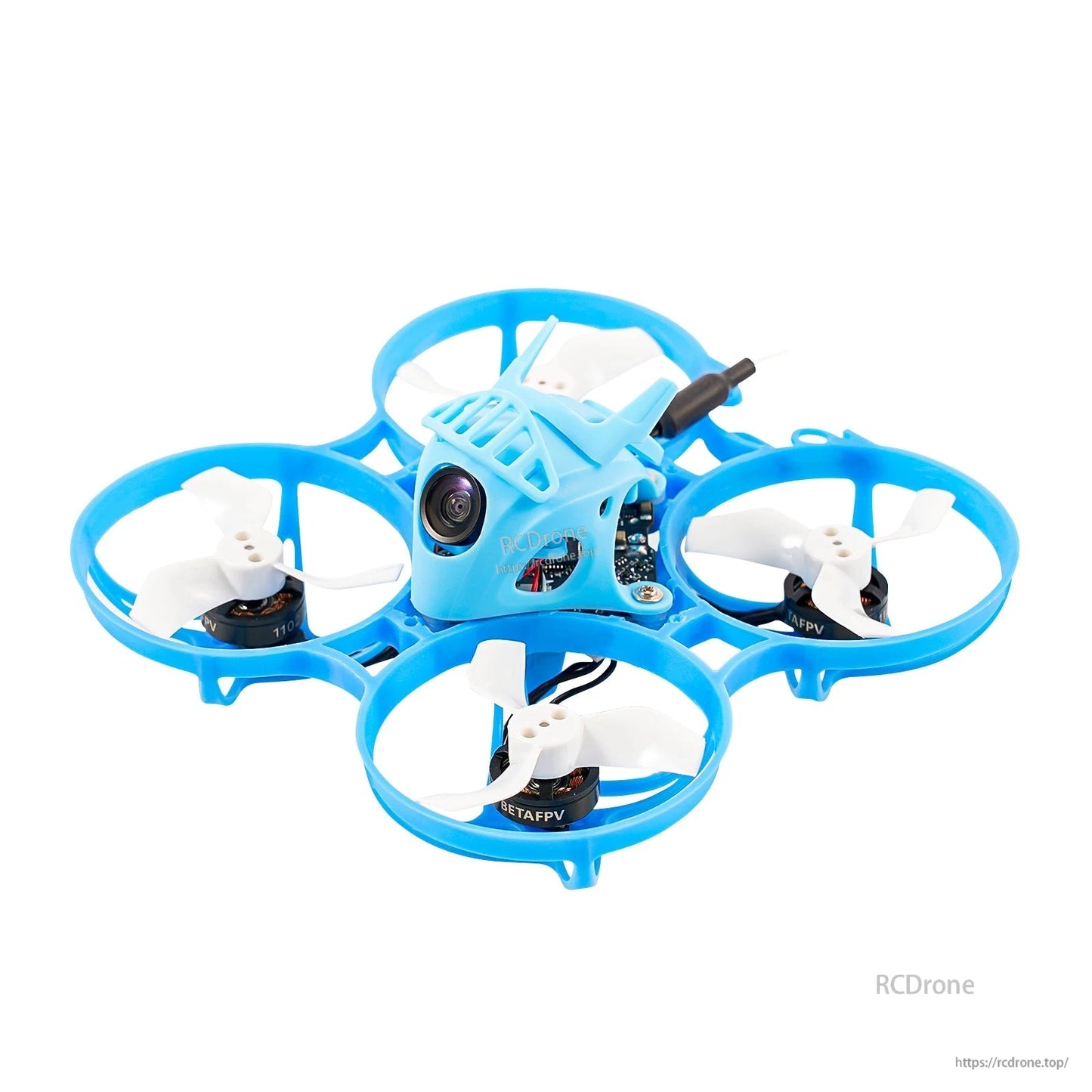 BETAFPV Micro Canopy installed on a small ducted FPV drone frame, front camera view