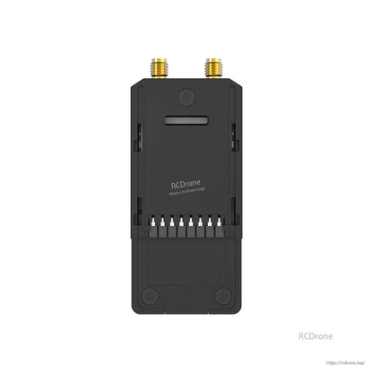 Back view of module showing mounting points and bottom pin header connector slot
