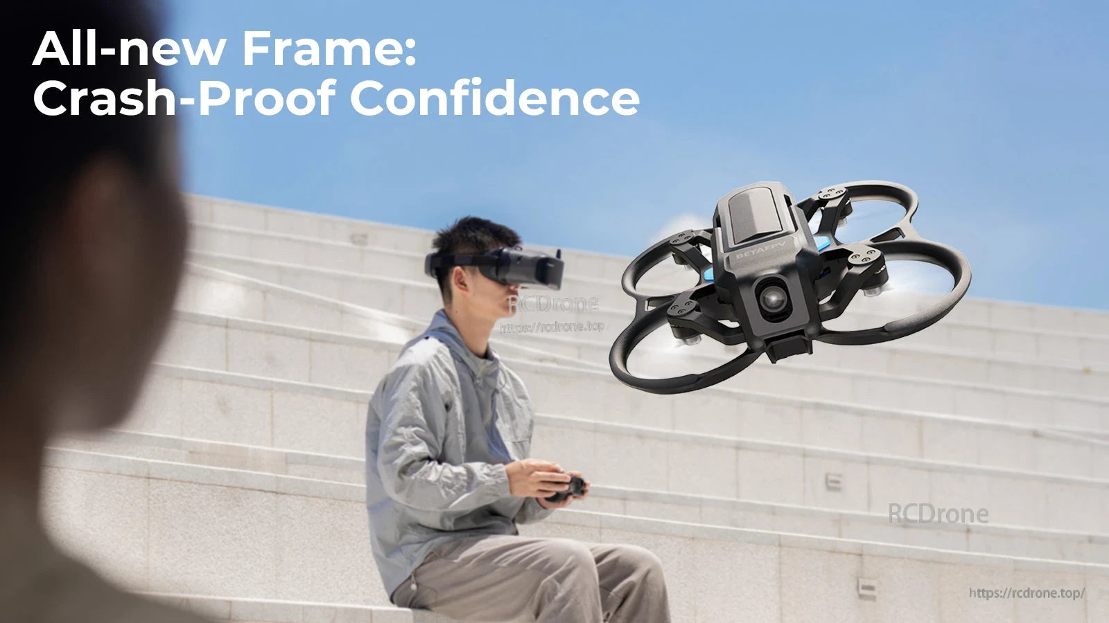 BETAFPV, Reliable and ready-to-fly experience provided by durable PA/PA410 frame, refined 2S propulsion, and operational flight time of about 10 minutes.