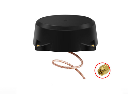 Beitian BT-236 RTK GNSS quadrifilar helix antenna with pigtail coax cable and SMA-J connector