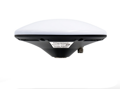 Beitian BT-300S RTK GNSS antenna side profile showing dome radome and TNC-K connector