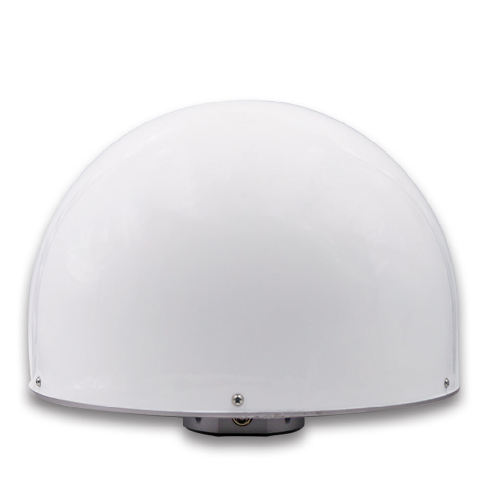 Beitian BT-4N04A RTK GNSS reference station antenna, white dome radome main view