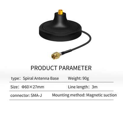 Beitian RTK GNSS Helixcal Antenna Helical Antenna with Magnetic Base SMA-J BT-M61AJ3