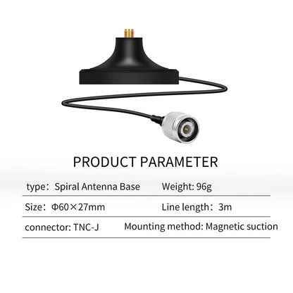 Beitian RTK GNSS Helixcal Antenna Helical Antenna with Magnetic Base SMA-J BT-M61AJ3