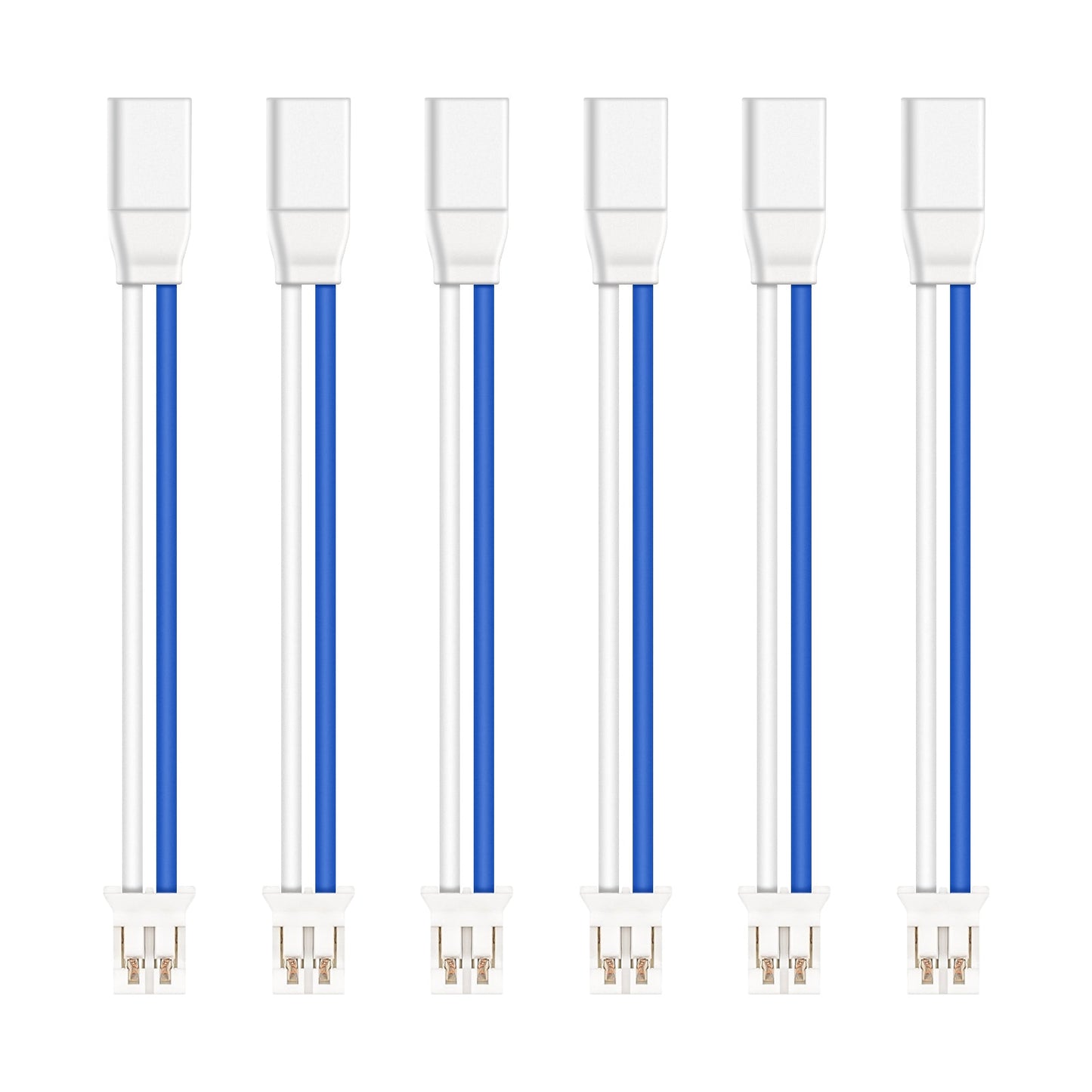 BT2.0-PH2.0 adapter cables set, blue and white leads with two-pin connectors