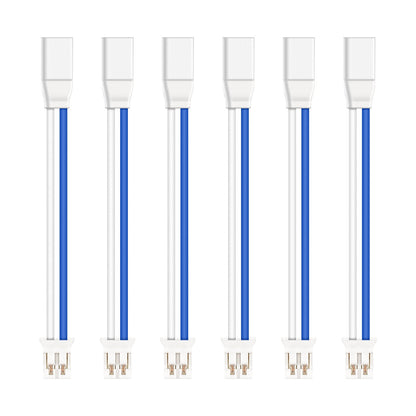 BT2.0-PH2.0 adapter cables set, blue and white leads with two-pin connectors