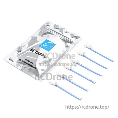 BT2.0 Whoop Cable pigtails included in the set, blue and white 22AWG leads with BT2.0 male connectors