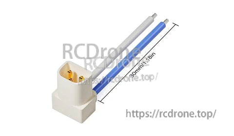 BT3.0 2S whoop cable pigtail with 90° connector and approx. 30 mm lead length
