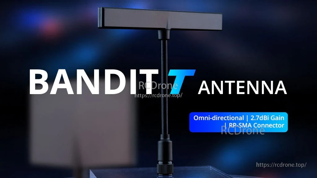 Bandit 915/868MHz T Antenna with omni-directional T element and swivel RP-SMA connector