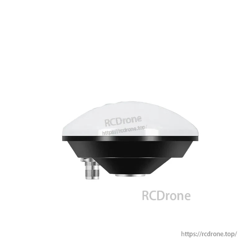 Beitian BT-208 full-frequency GNSS survey antenna side view showing white dome and RF connector