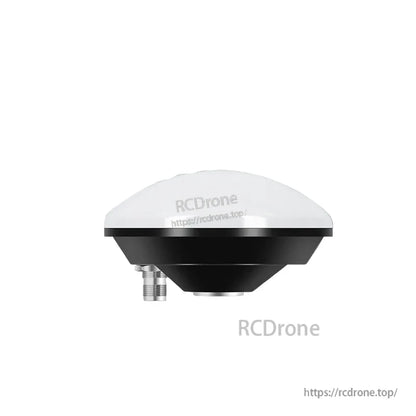 Beitian BT-208 full-frequency GNSS survey antenna side view showing white dome and RF connector