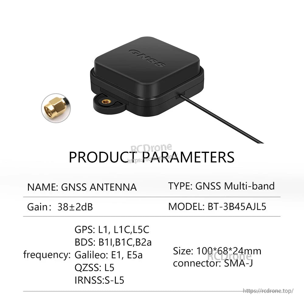 Beitian BT-3B45AJL2/BT-3B45AJL5 Magnetic GNSS RTK Active Antenna for Automotive (ANN-MB-00)