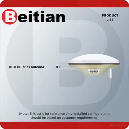 Package contents graphic: BT-830 series antenna x1 (product list)