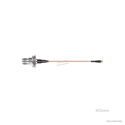 Beitian coaxial RF adapter cable with silver bulkhead connector and right-angle micro RF end