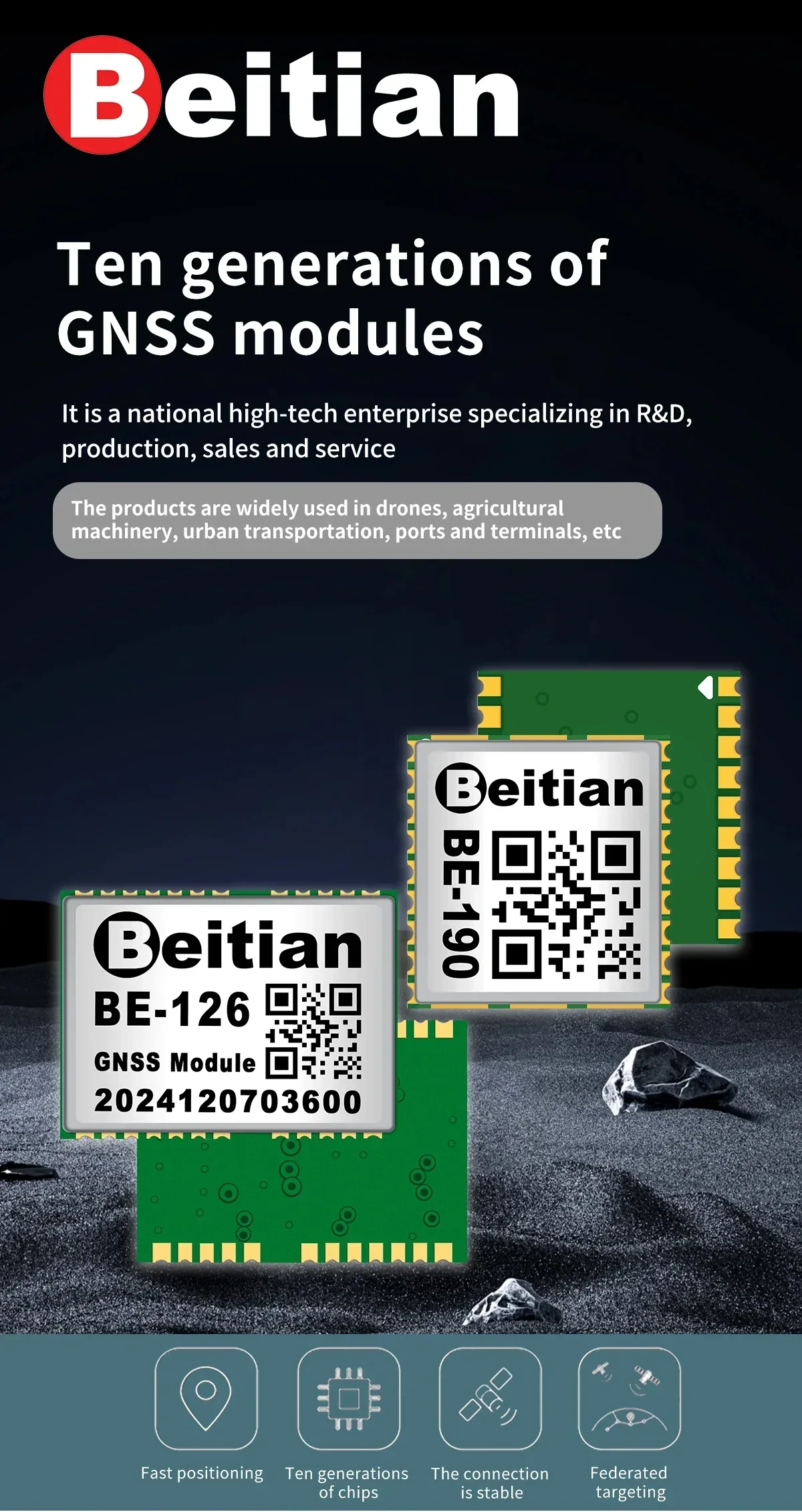 Beitian GNSS module family overview for drone and robotics positioning applications