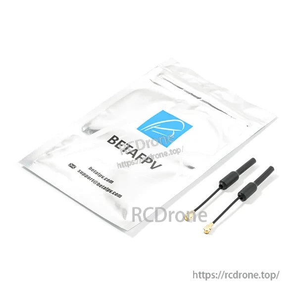 BetaFPV 5.8G VTX antenna pack packaging with included U.FL antennas and protective bag