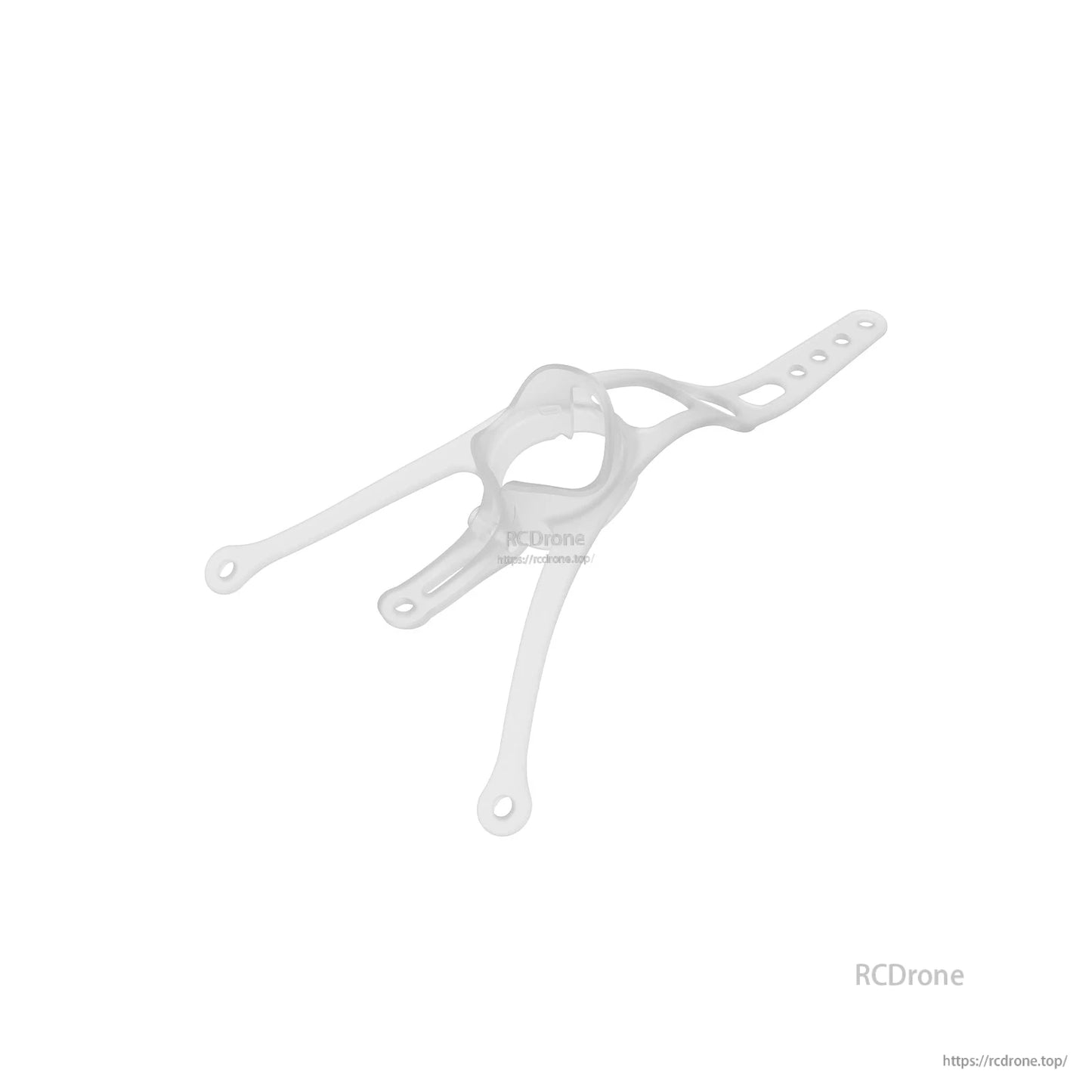 Translucent white canopy bracket with round camera opening and three mounting legs