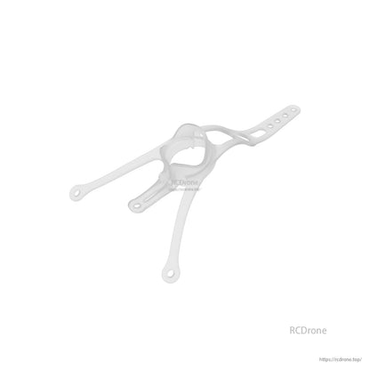 Translucent white canopy bracket with round camera opening and three mounting legs