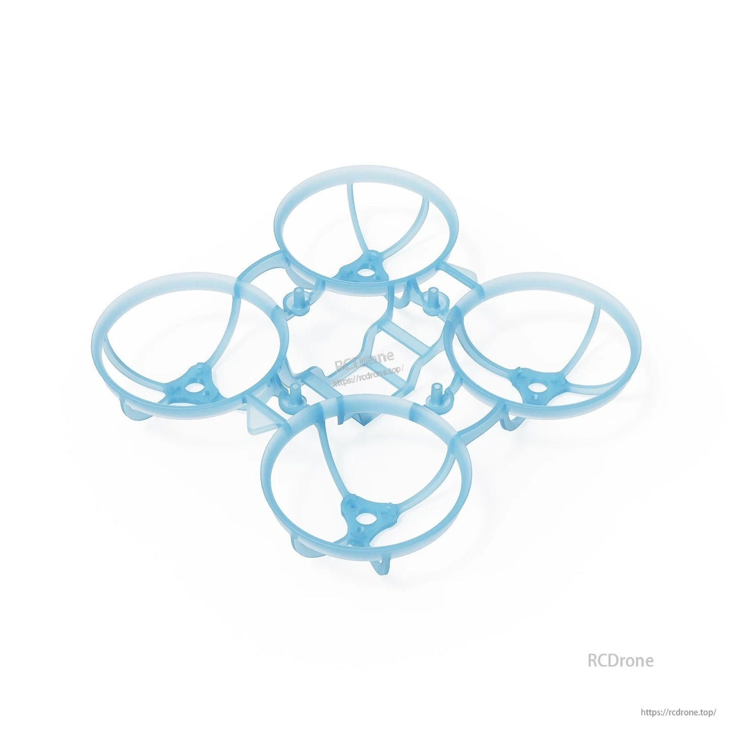 BetaFPV Air65 II brushless whoop frame in light blue, angled view with four 33mm ducts