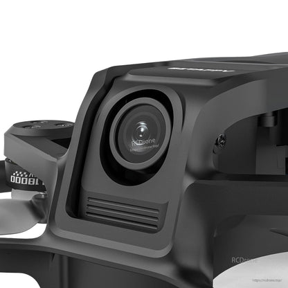 BetaFPV, Close-up of FPV drone camera lens in a protective front housing with vented grille and mounting screws