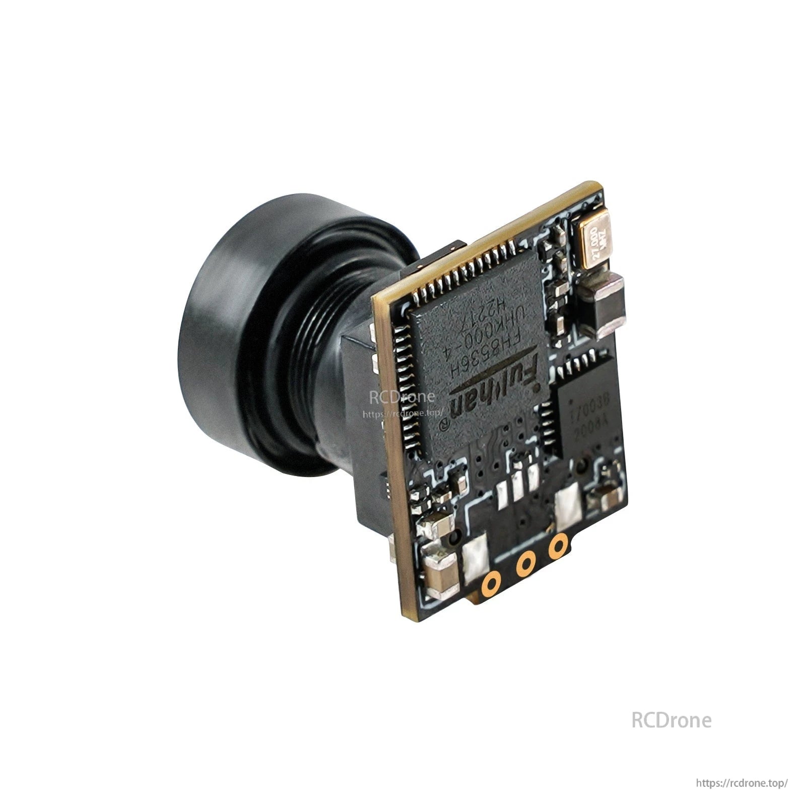 BetaFPV C03 FPV Micro Camera rear PCB view with components and solder pads