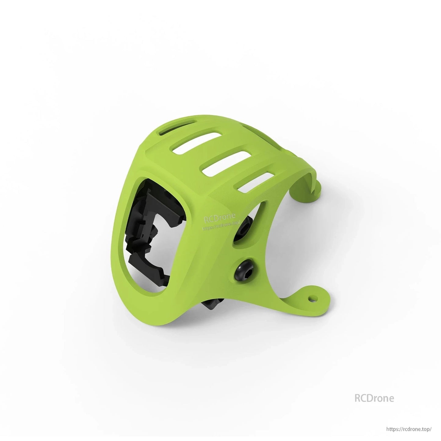 Lime green canopy with black internal camera mount insert and side mounting points