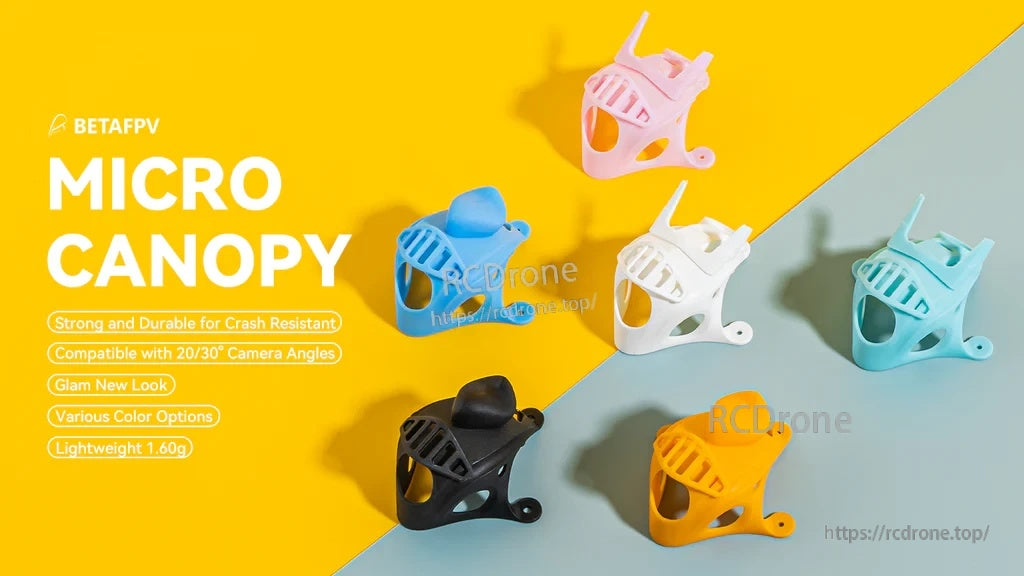 BETAFPV Micro Canopy in multiple colors for micro FPV whoop camera protection and airflow cutouts