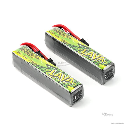 BetaFPV LAVA II 3S LiHV Battery pack pair, LAVA label and 680mAh 95C 11.4V markings