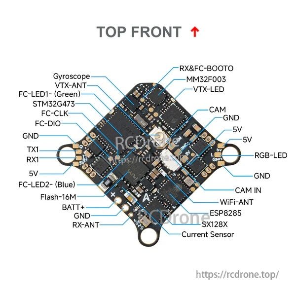 BetaFPV Matrix 1S Brushless Flight Controller (5IN1 II)
