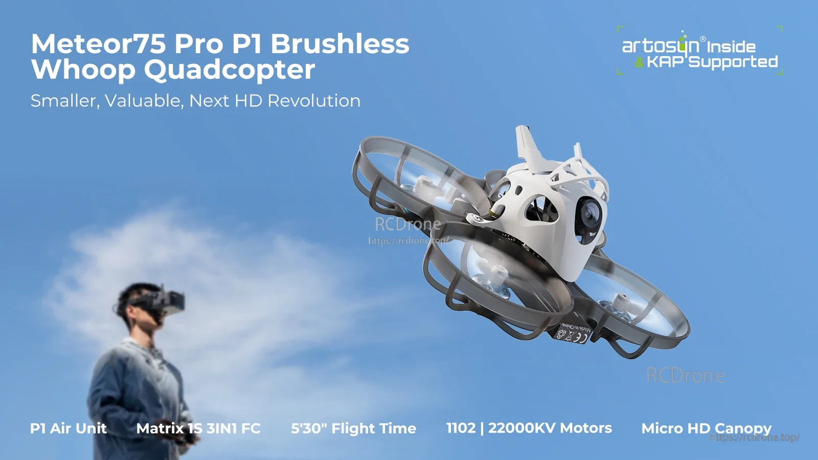 BetaFPV Meteor75 Pro P1 Brushless Whoop Quadcopter