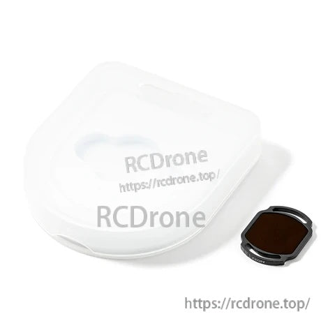 Single clip-on ND filter next to the protective case for quick swaps on the DJI O4 Air Unit Pro camera module