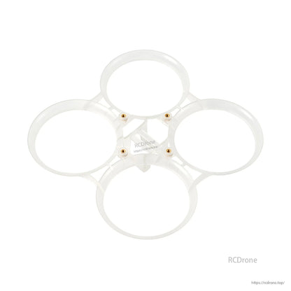 White duct frame bottom view with brass threaded inserts and central support brace