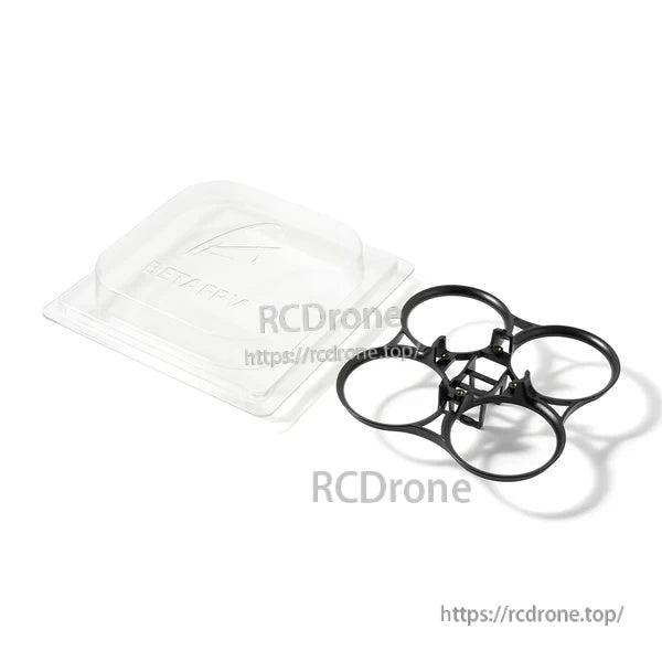 Pavo Pico II whoop duct frame with clear canopy cover, showing lightweight duct ring layout and top housing