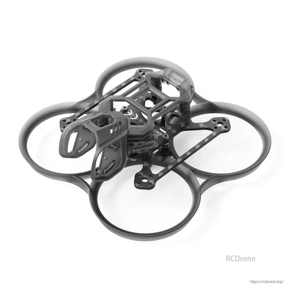 BetaFPV Pavo20 Pro cinewhoop frame assembled in gray, carbon fiber plate and ducts